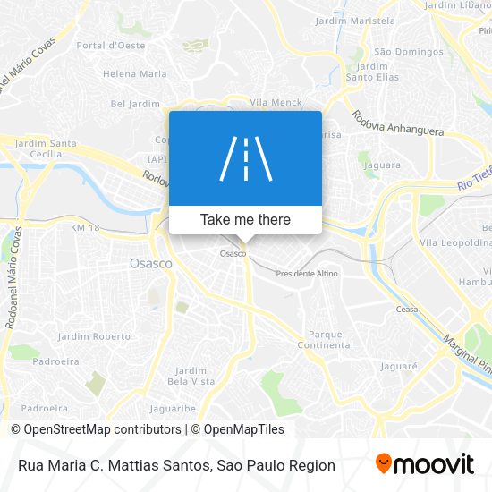 Rua Maria C. Mattias Santos map