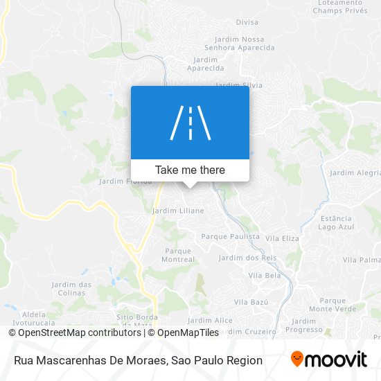 Mapa Rua Mascarenhas De Moraes