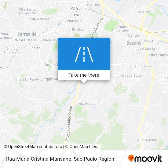 Rua Maria Cristina Mansano map