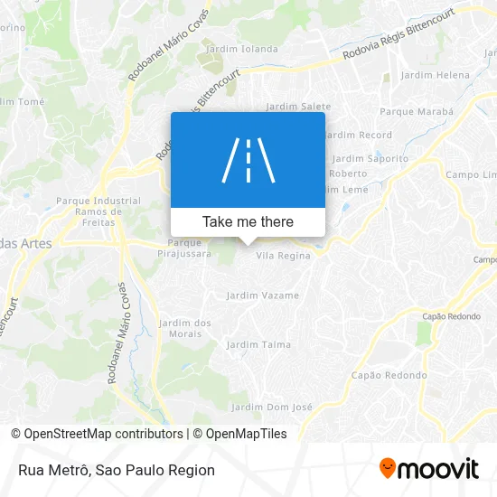 Rua Metrô map