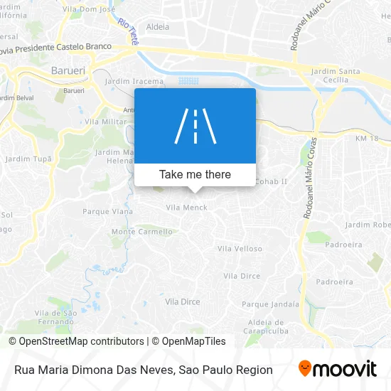 Rua Maria Dimona Das Neves map