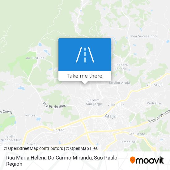 Mapa Rua Maria Helena Do Carmo Miranda