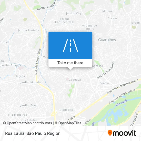 Rua Laura map