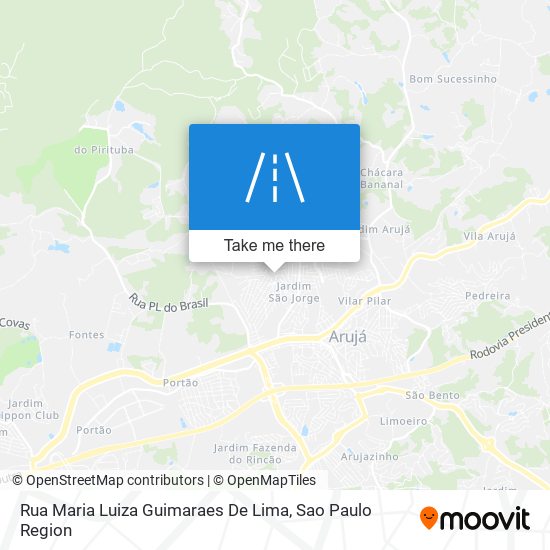 Rua Maria Luiza Guimaraes De Lima map