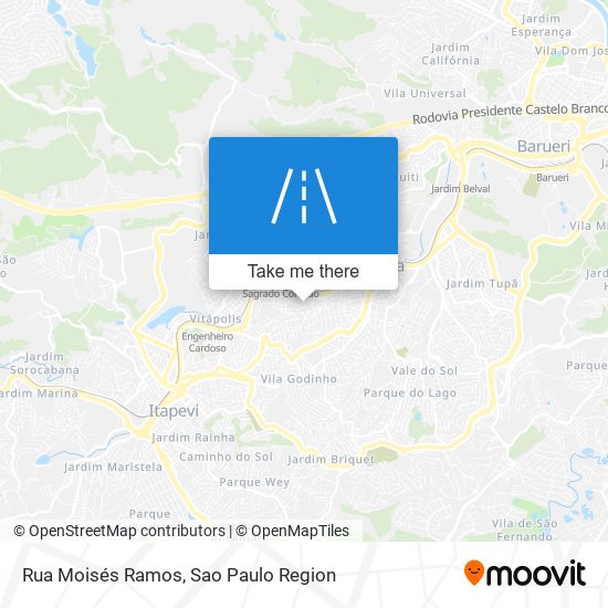 Mapa Rua Moisés Ramos