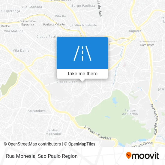 Rua Monesia map