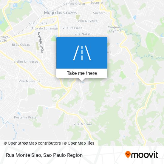 Rua Monte Siao map