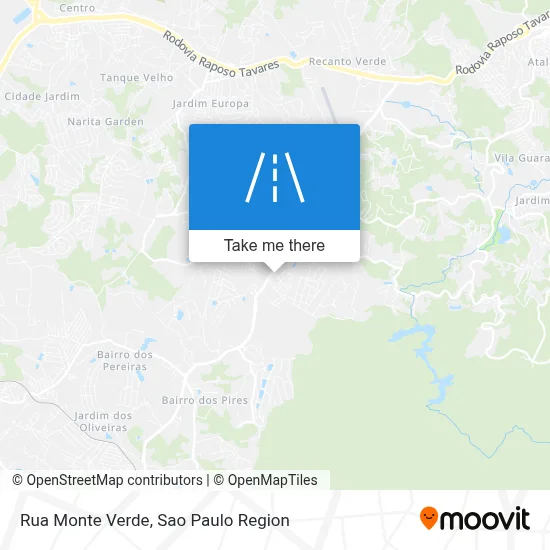 Rua Monte Verde map
