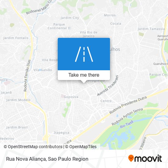 Rua Nova Aliança map