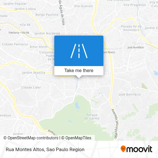 Rua Montes Altos map