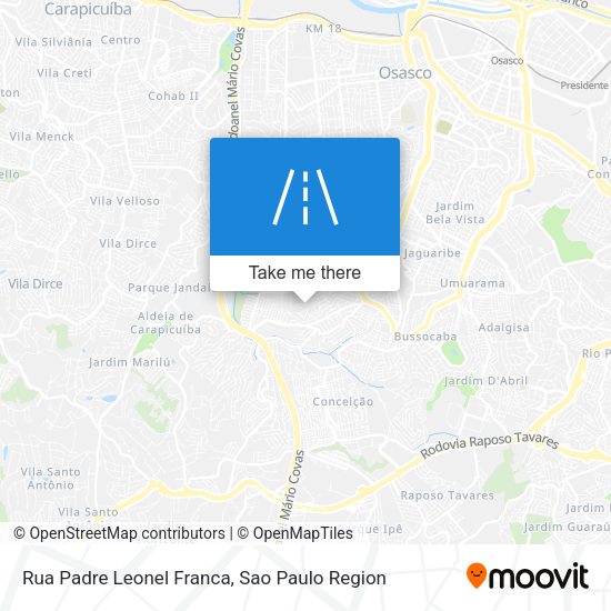 Rua Padre Leonel Franca map