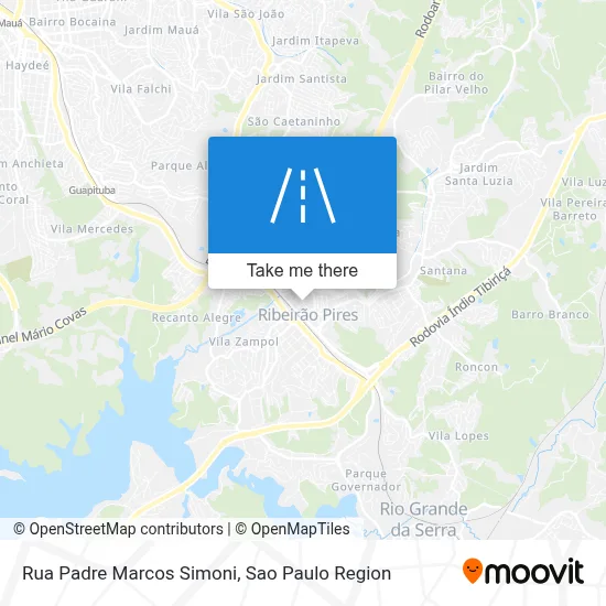 Rua Padre Marcos Simoni map