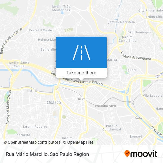 Mapa Rua Mário Marcilio