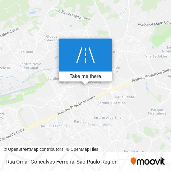 Rua Omar Goncalves Ferreira map