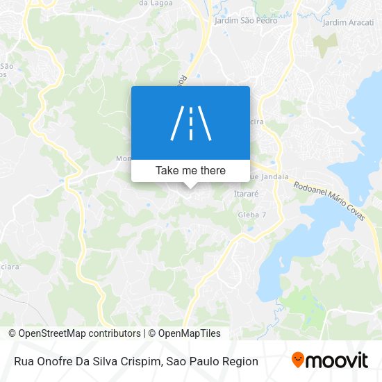 Rua Onofre Da Silva Crispim map
