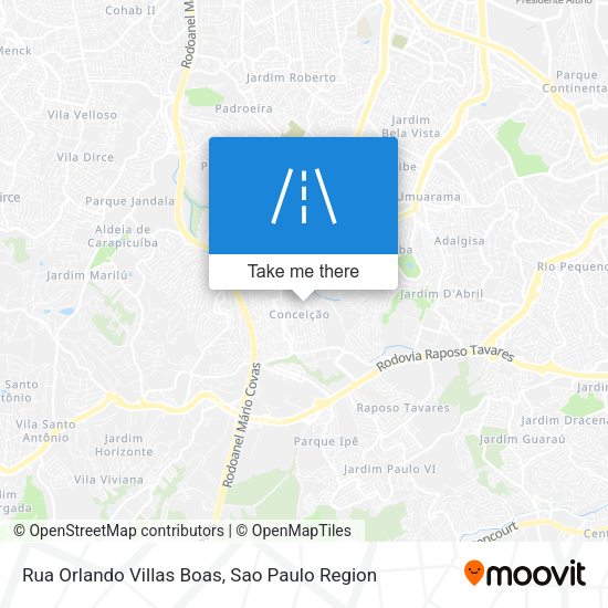 Rua Orlando Villas Boas map