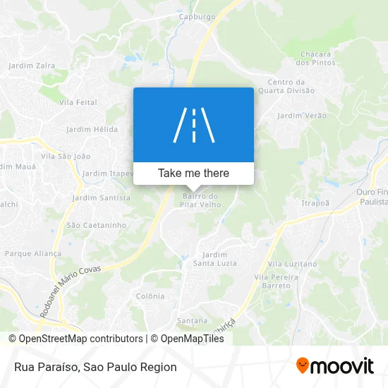 Rua Paraíso map