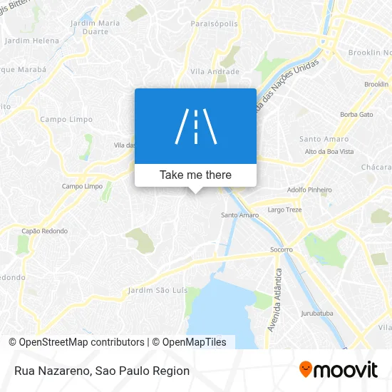 Rua Nazareno map