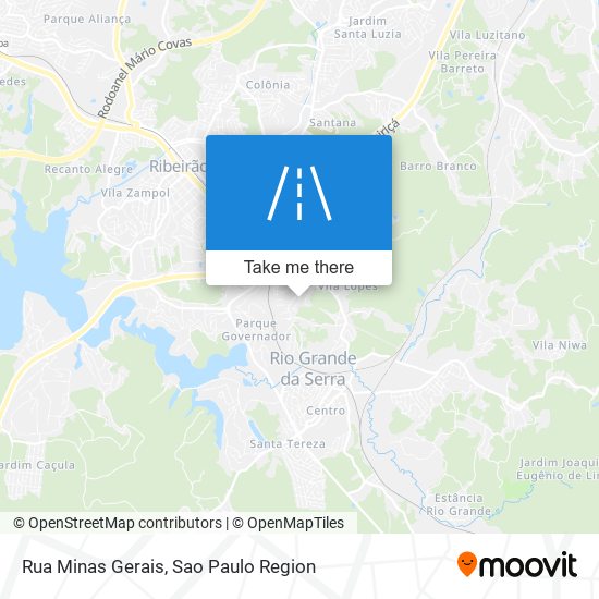 Mapa Rua Minas Gerais