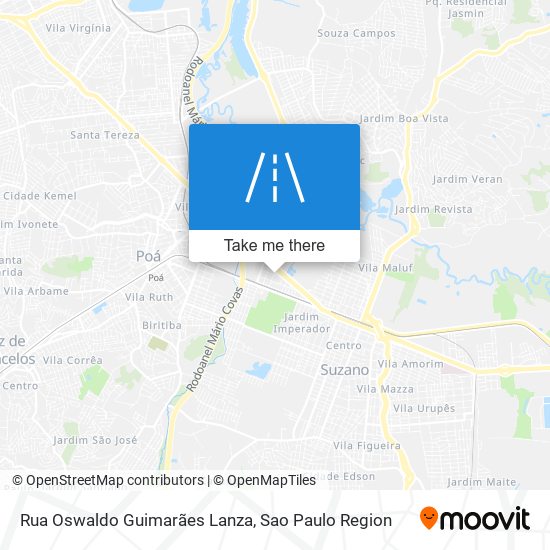 Rua Oswaldo Guimarães Lanza map