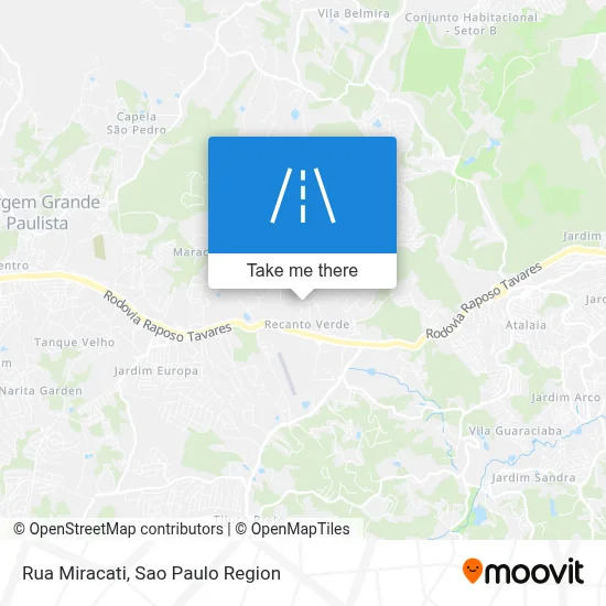 Rua Miracati map