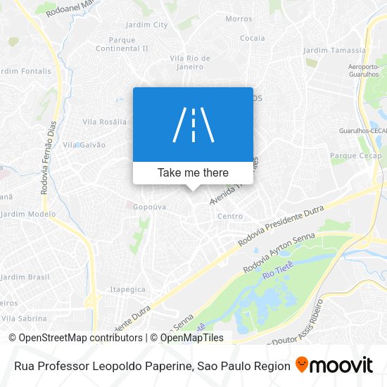 Rua Professor Leopoldo Paperine map
