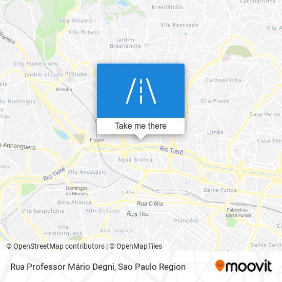 Rua Professor Mário Degni map