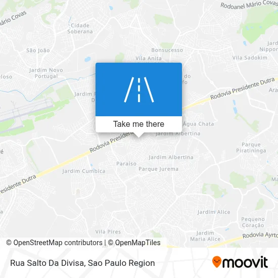 Rua Salto Da Divisa map