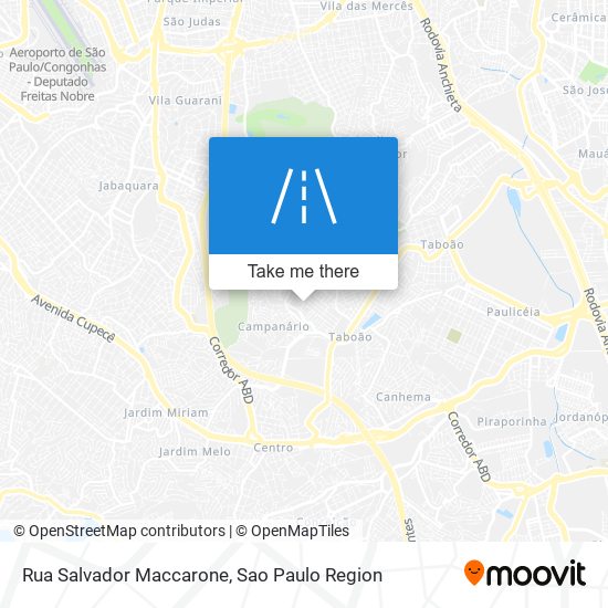 Mapa Rua Salvador Maccarone