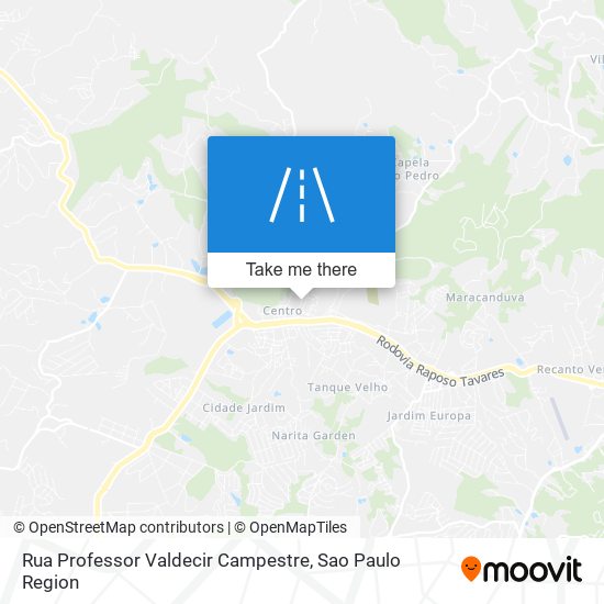 Rua Professor Valdecir Campestre map