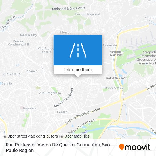 Mapa Rua Professor Vasco De Queiroz Guimarães