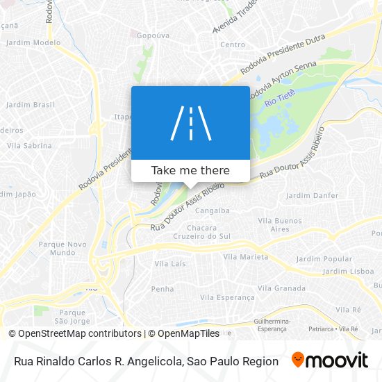 Rua Rinaldo Carlos R. Angelicola map