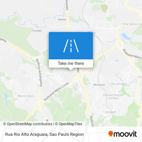 Rua Rio Alto Araguaia map