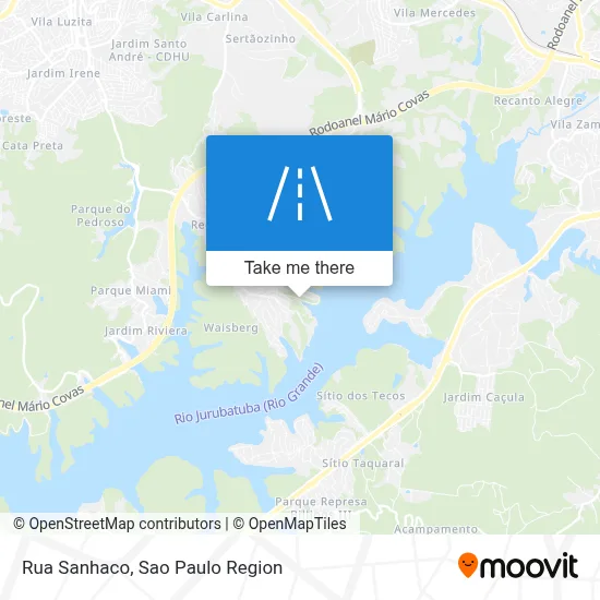 Rua Sanhaco map