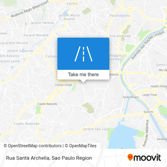 Rua Santa Archelia map