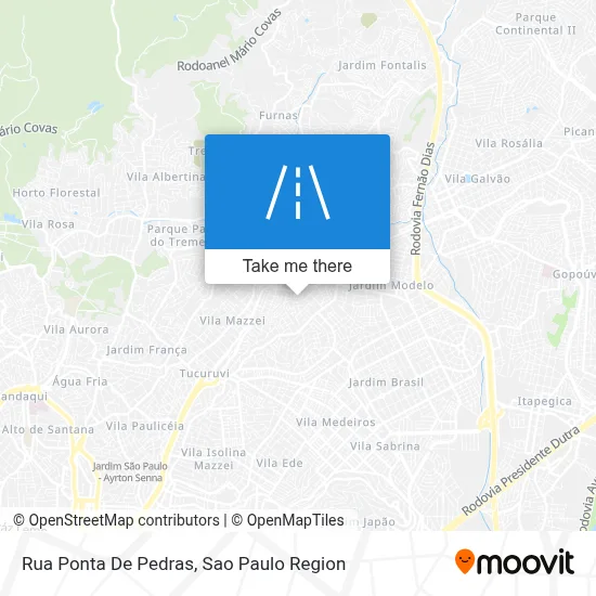 Rua Ponta De Pedras map