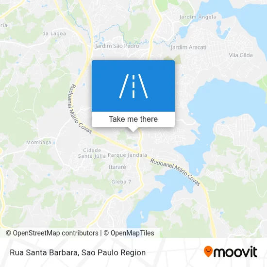 Rua Santa Barbara map