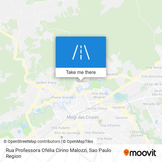 Rua Professora Ofélia Cirino Malozzi map