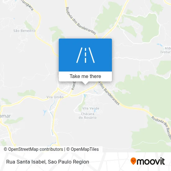 Rua Santa Isabel map