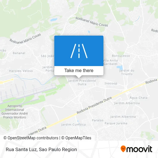 Rua Santa Luz map