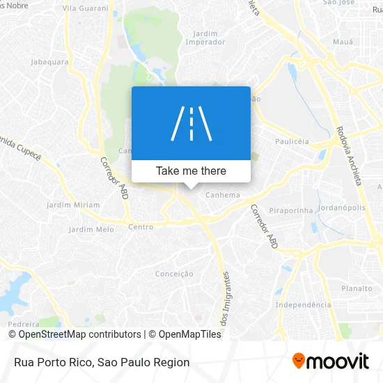 Rua Porto Rico map