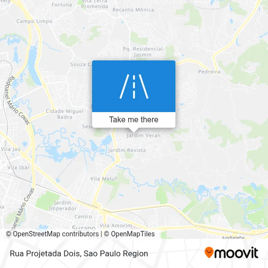 Rua Projetada Dois map