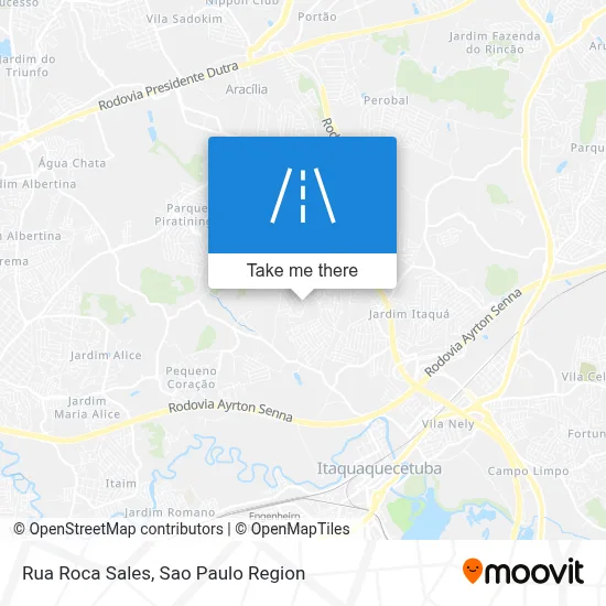 Rua Roca Sales map