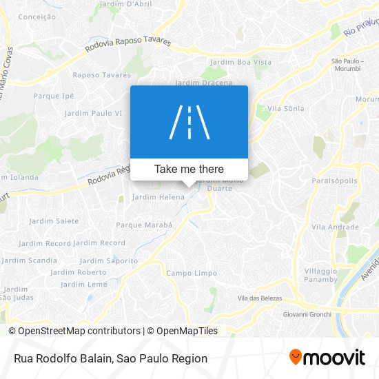 Rua Rodolfo Balain map