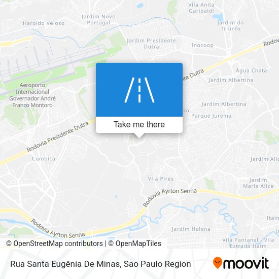 Rua Santa Eugênia De Minas map