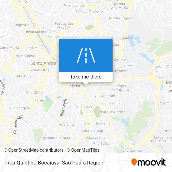Rua Quintino Bocaiuva map
