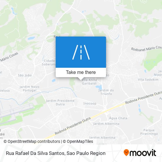 Mapa Rua Rafael Da Silva Santos