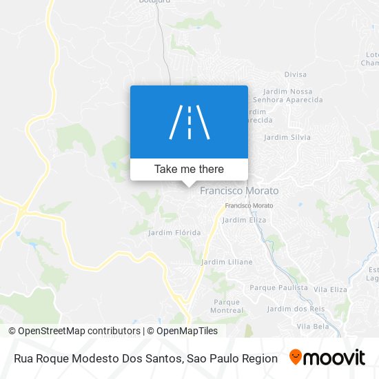 Mapa Rua Roque Modesto Dos Santos