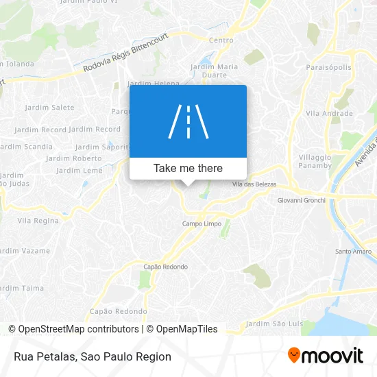 Rua Petalas map