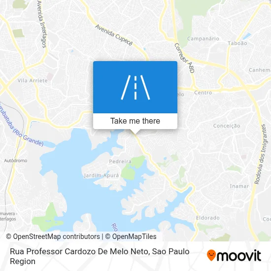 Rua Professor Cardozo De Melo Neto map